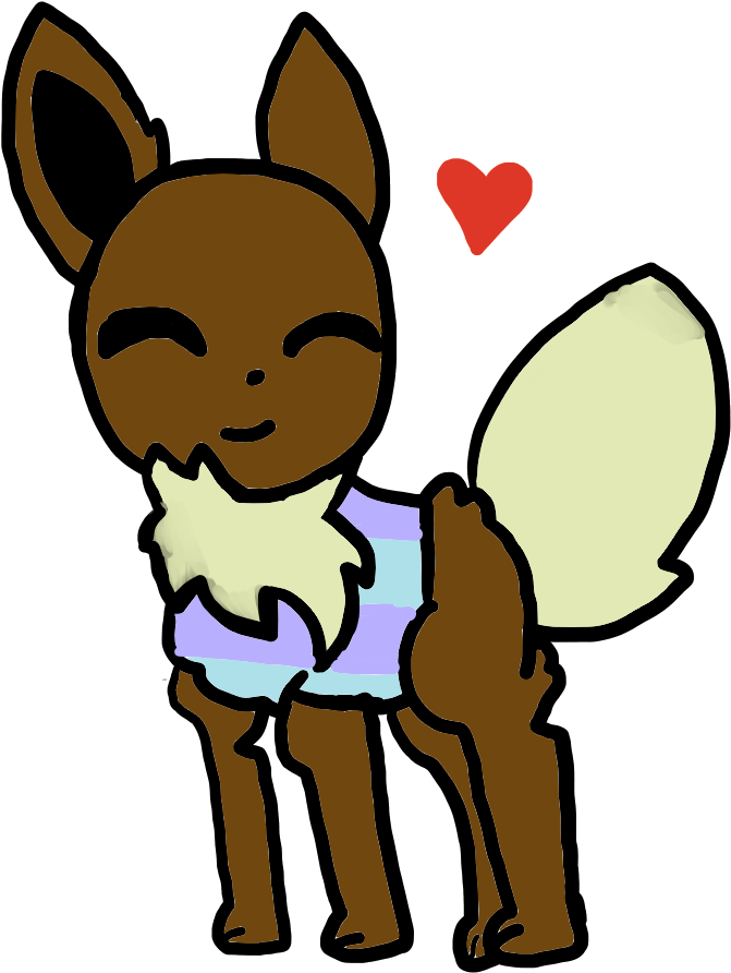 Poketale Eevee - Poketale Frisk (1000x1300)