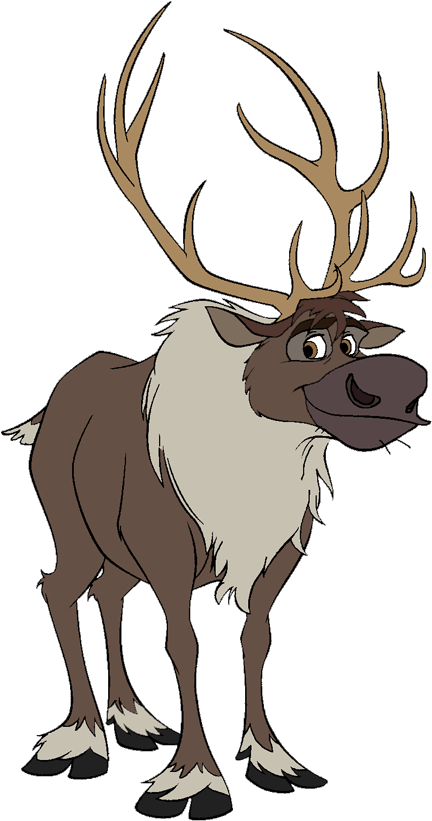 Frozen Clipart Sven - Sven Frozen Clipart (450x839)