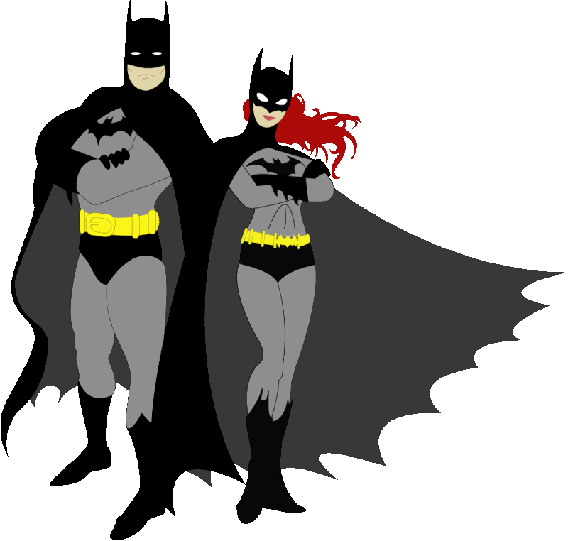 Party Ideas - Bat Man And Bat Girl (800x762)