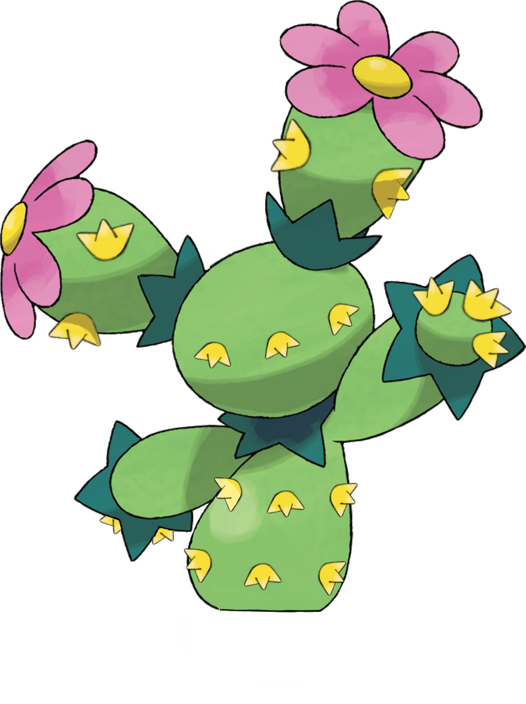 Brainstorm - Pokemon Maractus Evolution (3500x2500)