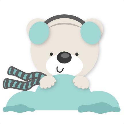 Polar Bear Set Svg Scrapbook Cut File Cute Clipart - Cute Polar Bear Clipart Transparent Background (432x432)