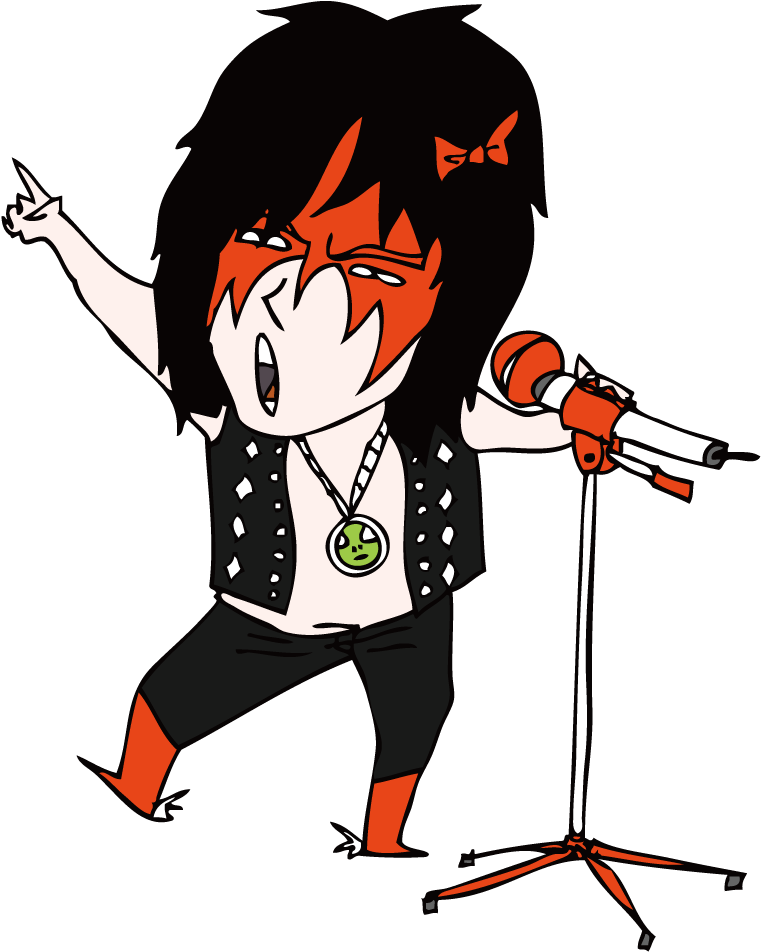 Singer Cartoon Singing Illustration - Rock Singer Cartoon (1000x1000)