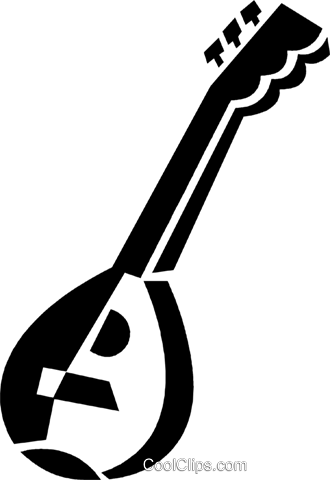 Oud Royalty Free Vector Clip Art Illustration - Indian Musical Instruments (330x480)