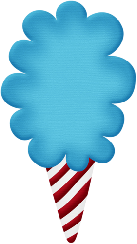 Aw Circus Cotton Candy Blue - Clip Art (281x500)