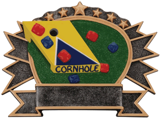 Lowest Prices Anywhere Found One Lower Call Us - Cornhole Sports Plate Trophy (511x375)