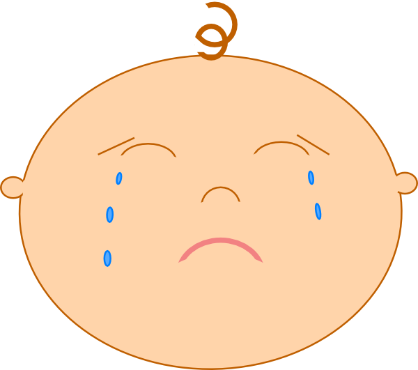 Sad Baby Svg Clip Arts 600 X 531 Px - Clip Art (600x531)