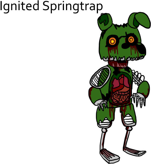 Most Popular Categories - Ignited Springtrap Drawing (800x600)