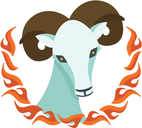 Bold, Fearless Aries Is Symbolized By The Ram - Aries Horoscope Png (487x670)