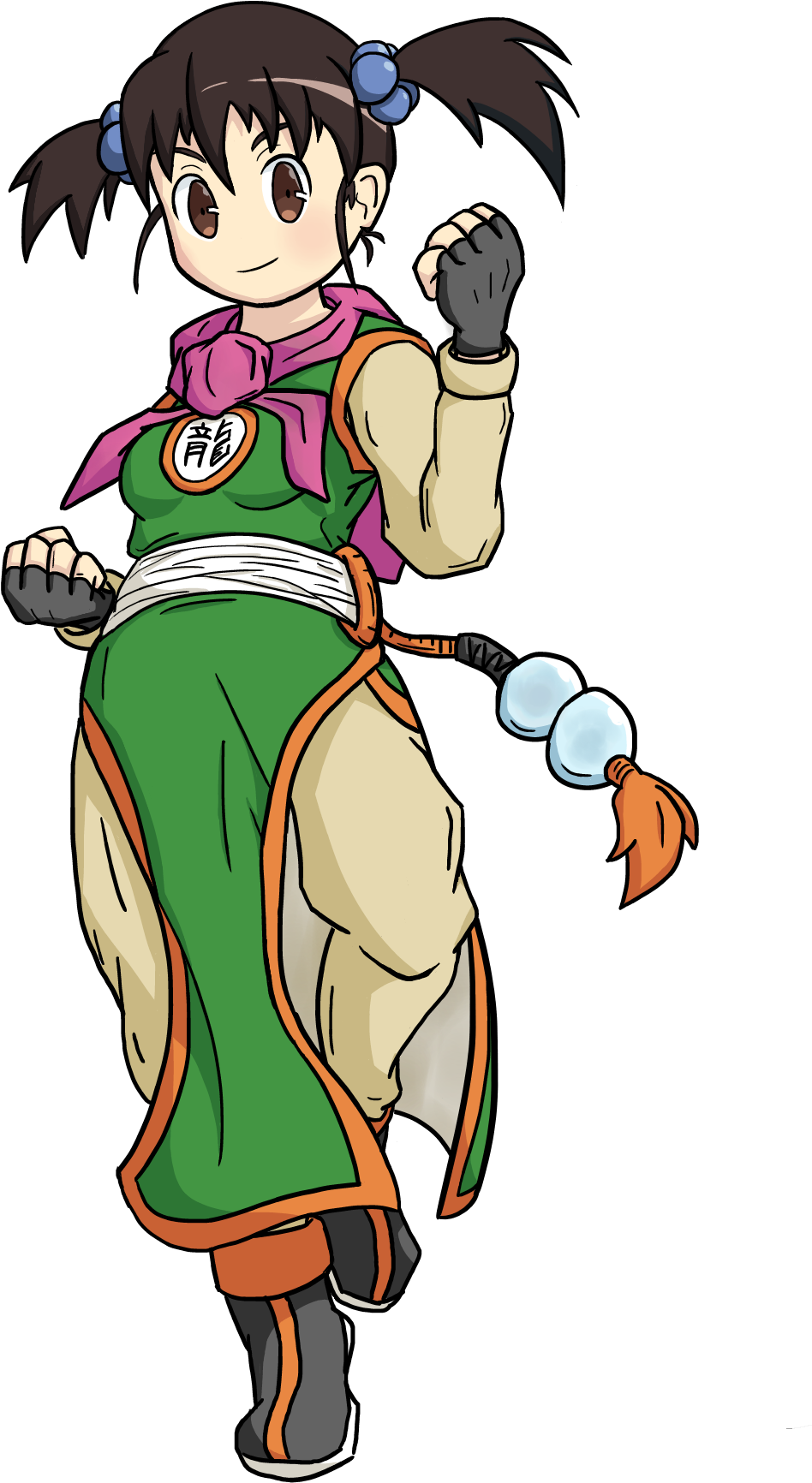 Drawing Of Female Fighter From Dragon Quest Iii - Dragon Warrior 3 Fighter (2048x2048)