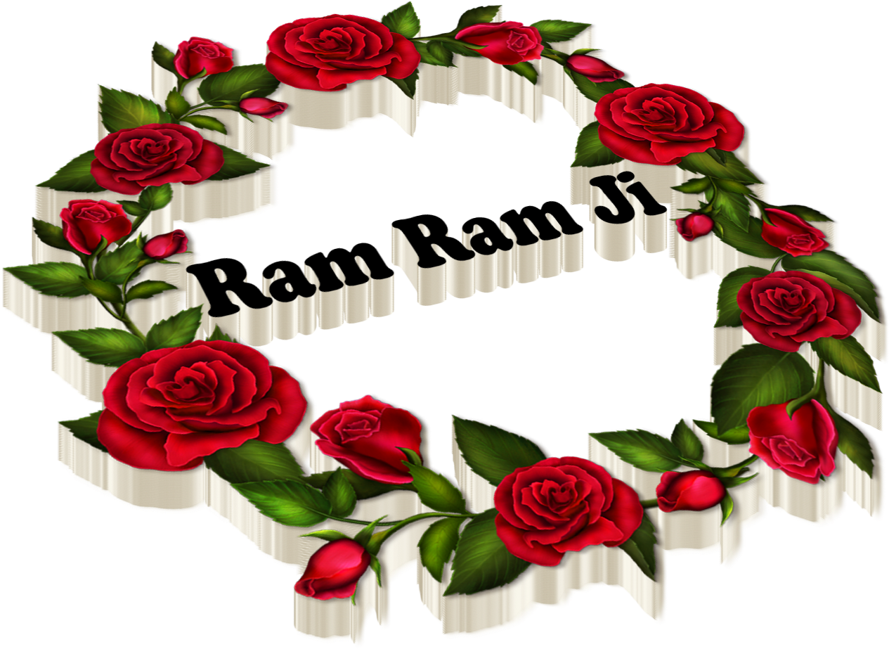 Ram Ram Ji Name Png Ready - Good Evening Of Roses (1352x1200)