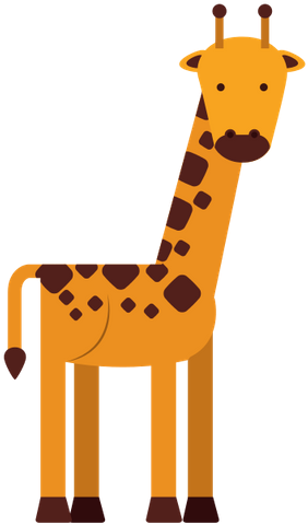 Cute Giraffe Isolated Icon Design - Graphic Design (438x550)