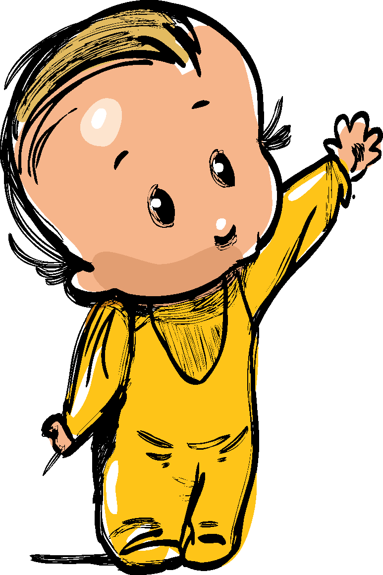 Cartoon Baby, Children, Kids - Casa Di Oliva Olive Oil For Kids (773x1161)