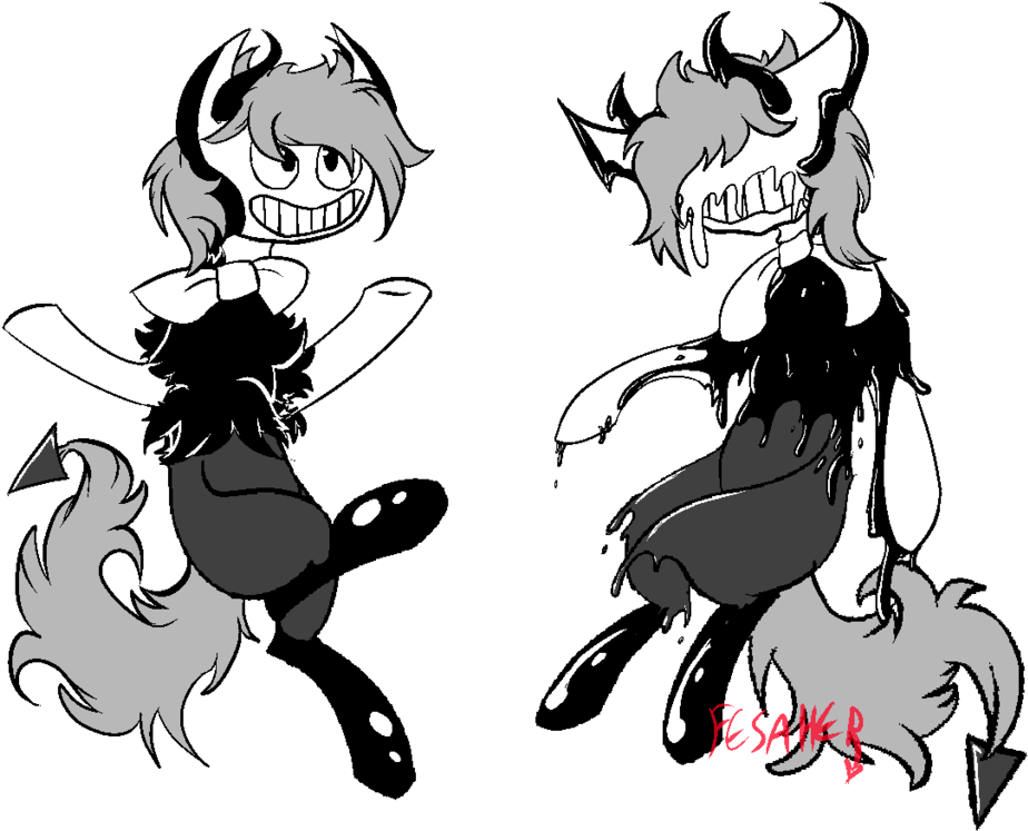 Batim Themed Mlp Pony Adopt Bendy Auction By Fesaher - Pony (1024x768)