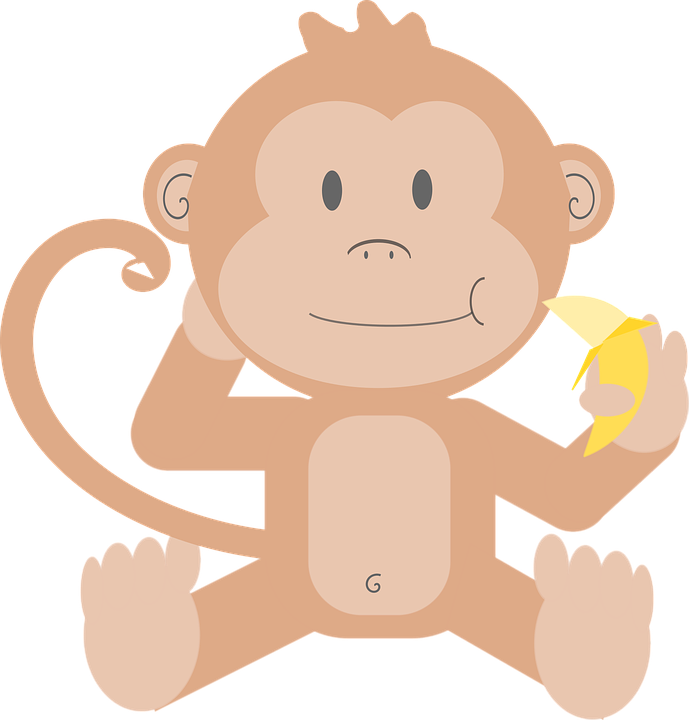 Baby Cartoon Monkeys 5, Buy Clip Art - Monkey Cartoon No Background (689x720)