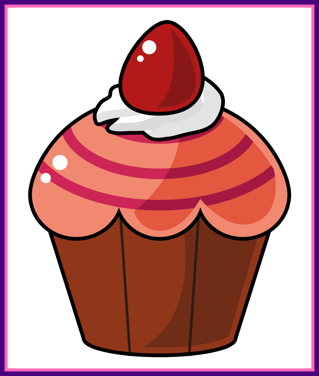 Fascinating Baking Clipart Minus Pesquisa Cupcake Clip - Dessert Cartoon Image Png (1059x1250)