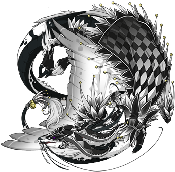 Obsidian Tiger/white Eye Spots/obsidian Gembond Bred, - Portable Network Graphics (350x350)
