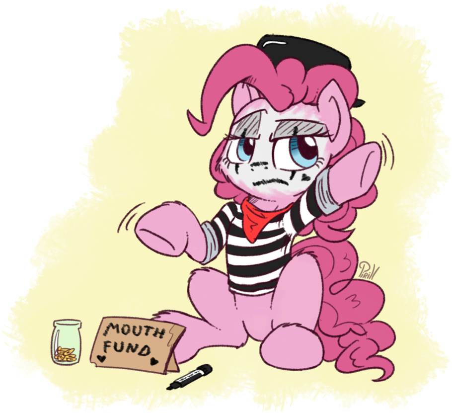 Mute Pinkie Pie By Pirill-poveniy - Cartoon (952x838)