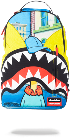 Sprayground Arnold Shark Mouth Head Backpack - Sprayground Money Shark Backpack - Black (394x503)