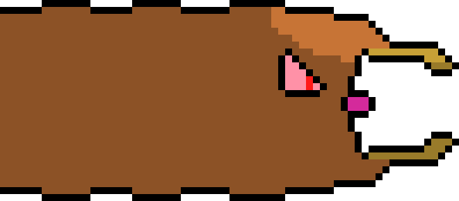 Angry Ant Worm {mouth Open} By Cobalt-03 - Minecraft Clock (660x290)