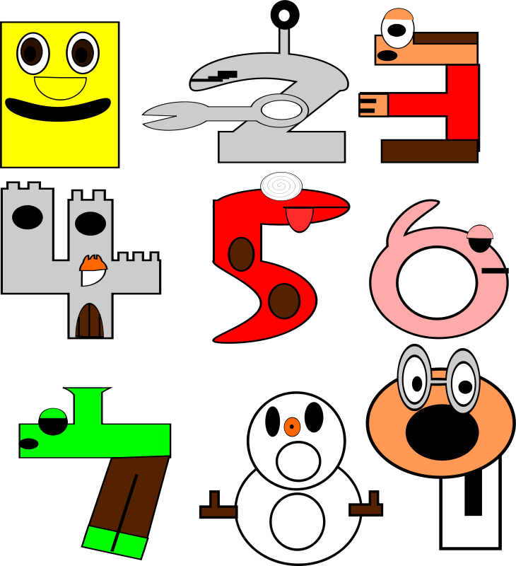Get Notified Of Exclusive Freebies - Numbers Clip Art (730x800)