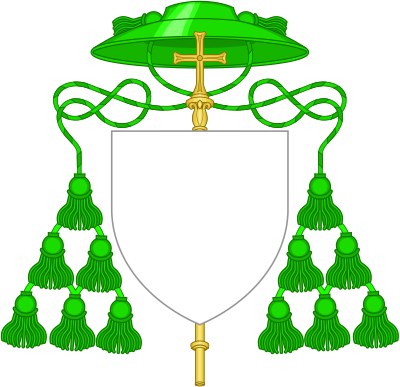 One Form For The Coat Of Arms Of A Latin Catholic Bishop - Priest Coat Of Arms (400x387)
