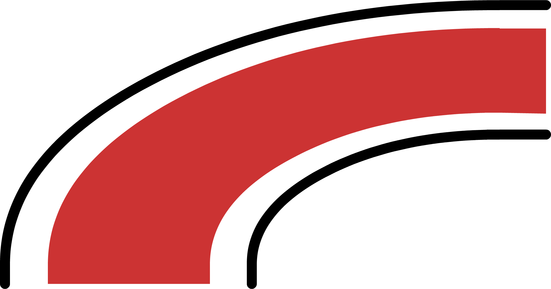 Curved Racetrack Piece - Racetrack Png (2210x1161)