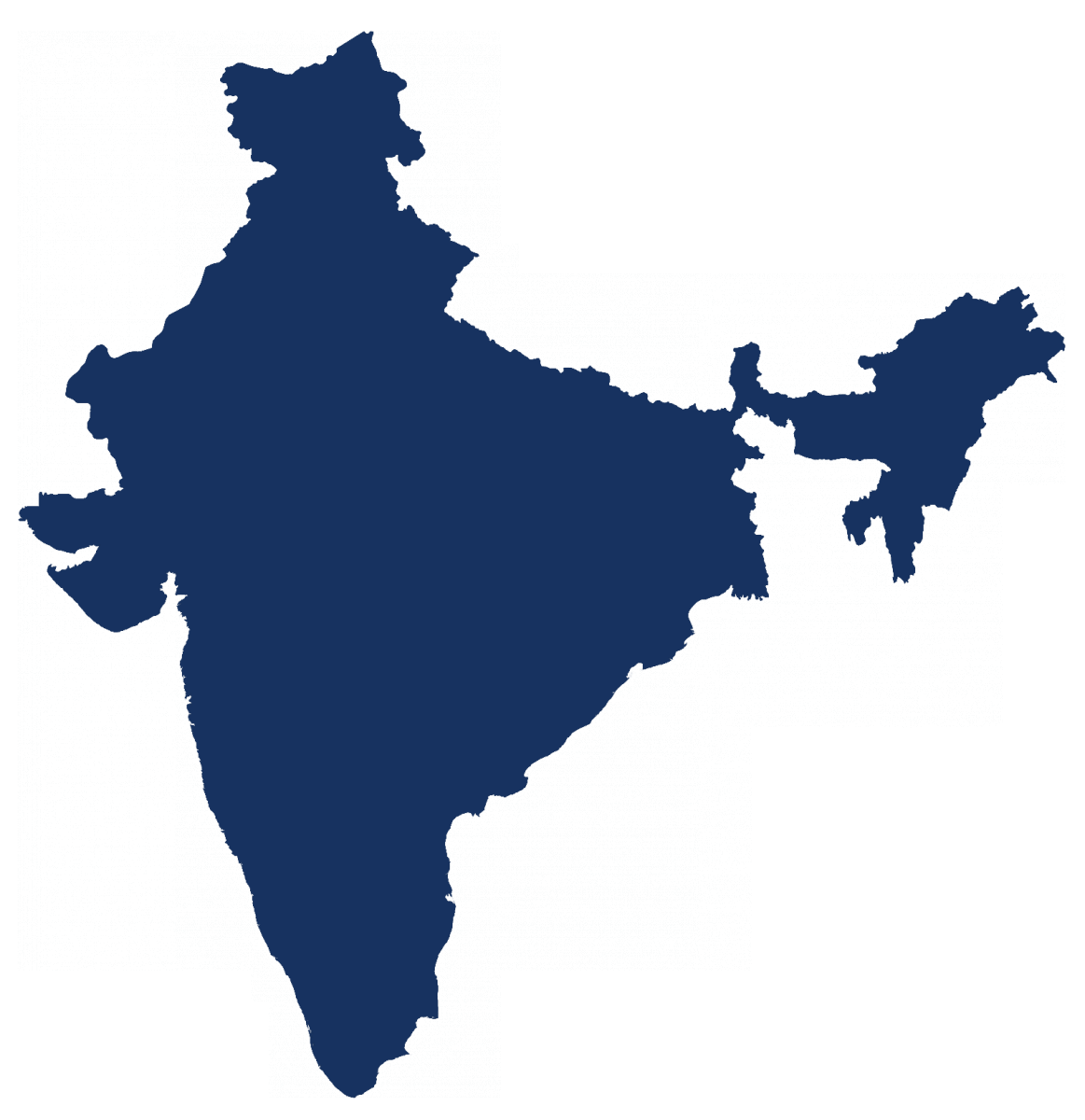 Projects In Evangelization - India Map Png (1163x1200)