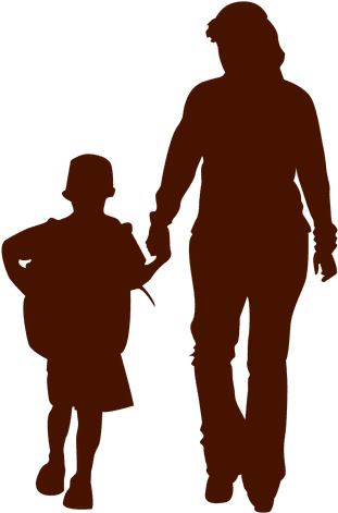 Child Mom Family Silhouette - Svenska Spraket Pa Arabiska Steg 2 By Issa Andreas (512x512)