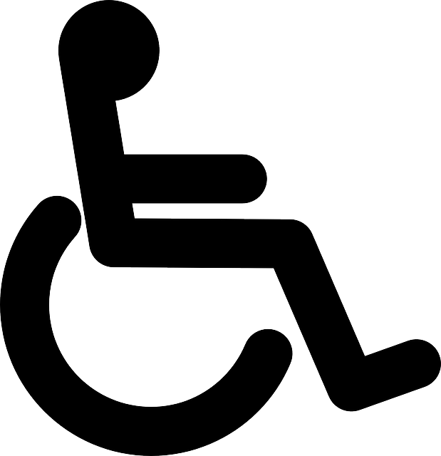 Man Sign, Black, Access, Icon, Stick, Symbol, People, - Wheel Chair Clip Art (619x640)