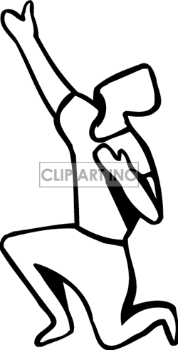 Pin Praying Hands Clipart Black And White - Man On One Knee Cartoon (250x491)