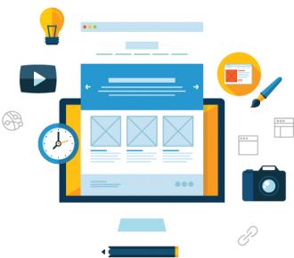 Key Features Of Responsive Web Design - Free Flat Illustration Web Design Png (380x380)