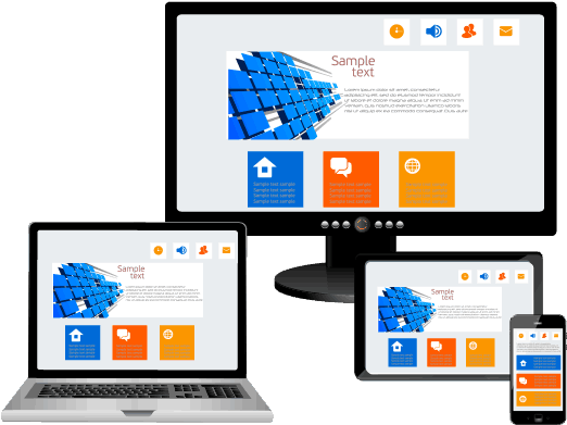 Mobile Responsive Websites Automatically Adjust To - Web Page (550x500)