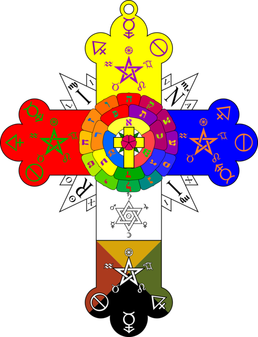 Krzyż Różany - Hermetic Order Of The Golden Dawn (530x692)