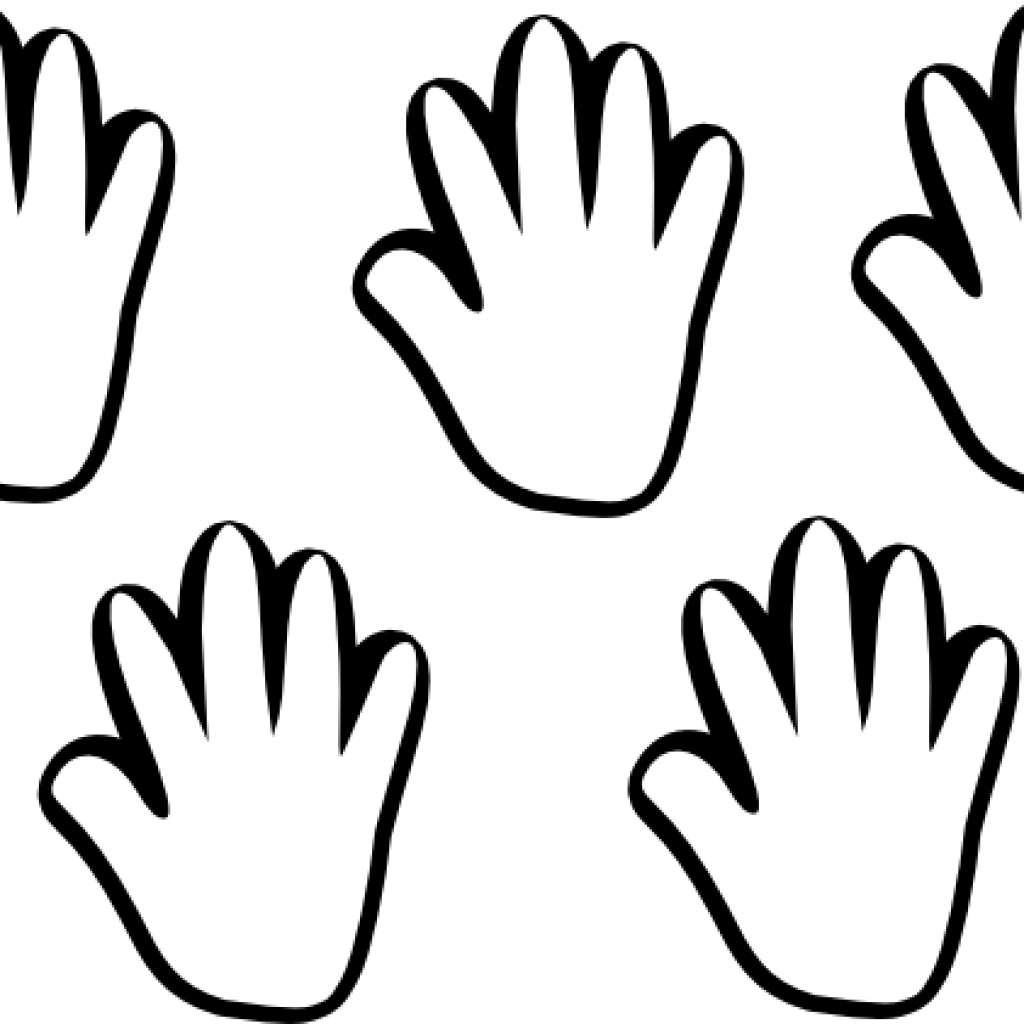Hand Clipart Black And White Kids Hand Clipart Black - Scuba Diving (1024x1024)