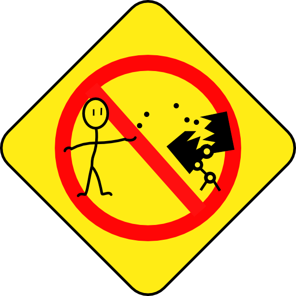 Free Vector Dont Feed Bots Clip Art - No Braces Clipart (800x800)