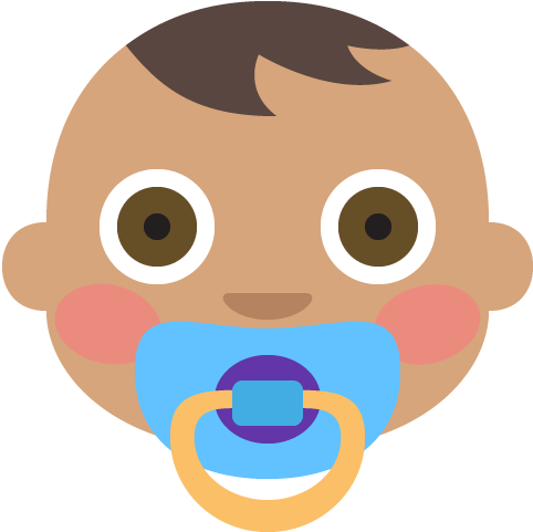 Baby Medium Skin Tone Emoji Emoticon Vector Icon - Emoji (512x512)
