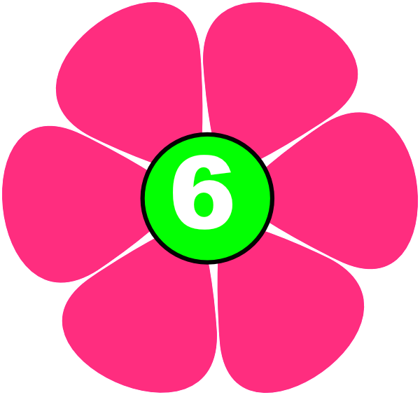 Twists And Turns - 60s Flowers Clip Art (600x564)