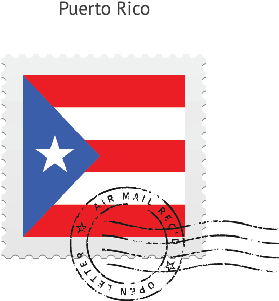 Puerto Rico Flag Postage Stamp - Selos Da Bandeira De Portugal (399x399)