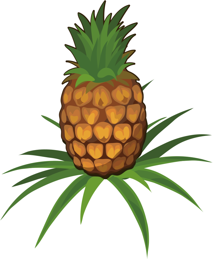 Juice Pineapple Fruit Clip Art - Jugo De Piña Animado (1000x1000)