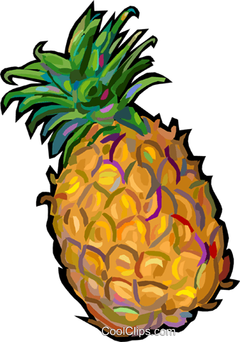Pineapples Royalty Free Vector Clip Art Illustration - Clip Art (338x480)
