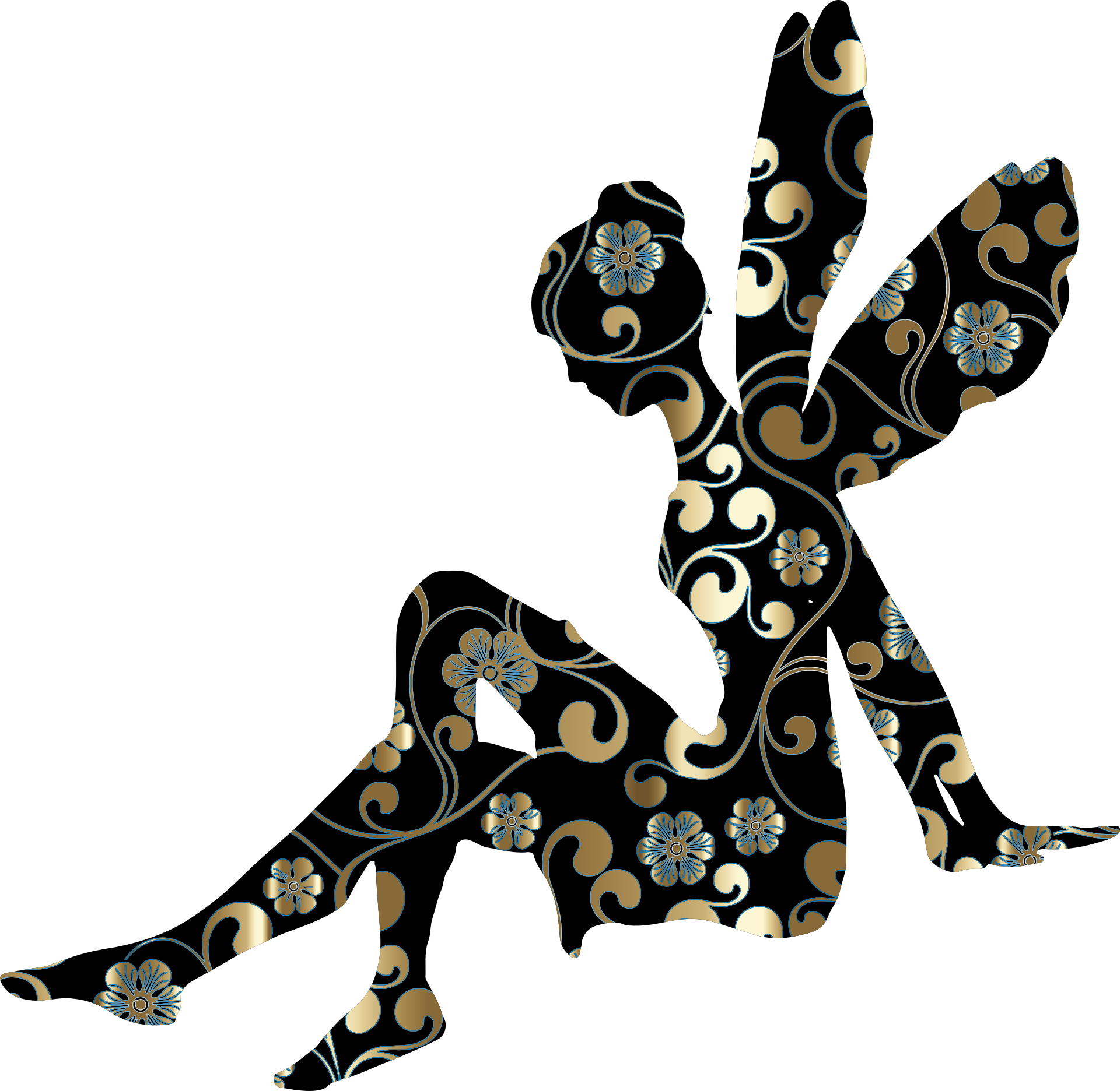 Fairy-2101945 - Fairy Images Black And White (1920x1872)