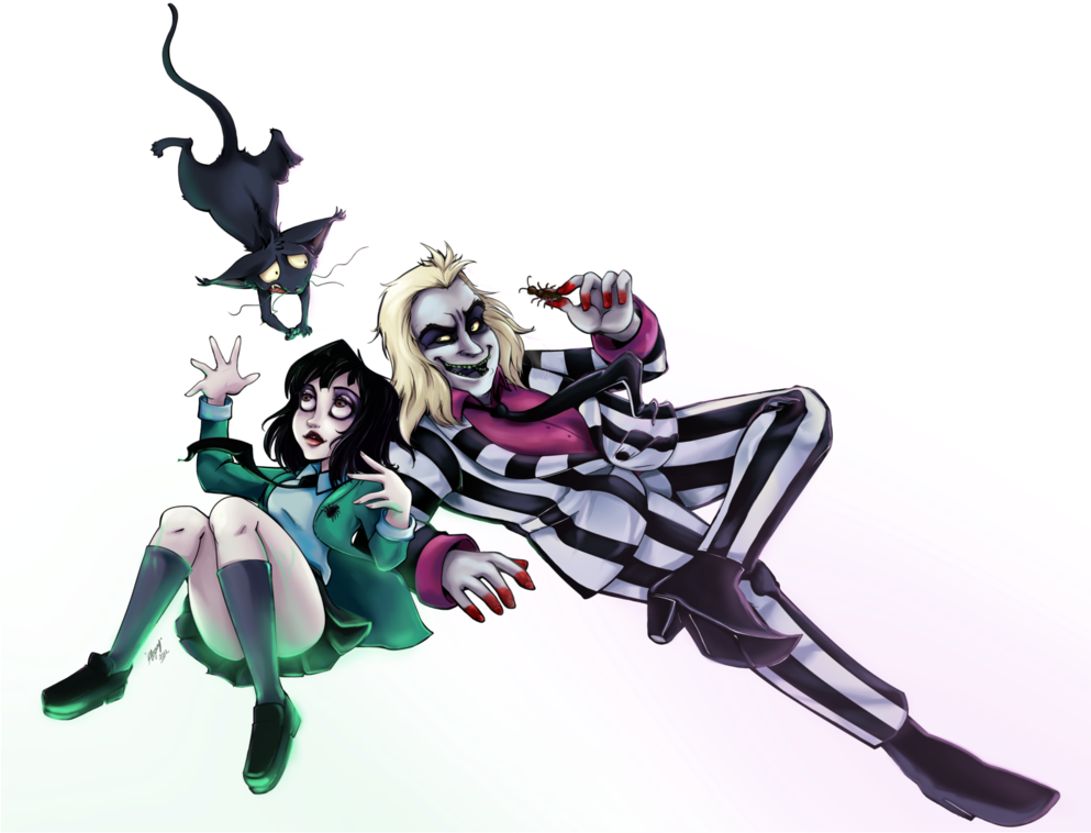 More Like Beetlejuice Cartoon Nail Art By Aipe - Beetlejuice (992x806)