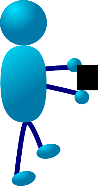 Arbeiter - Svg - Stick Man Clip Art (312x594)