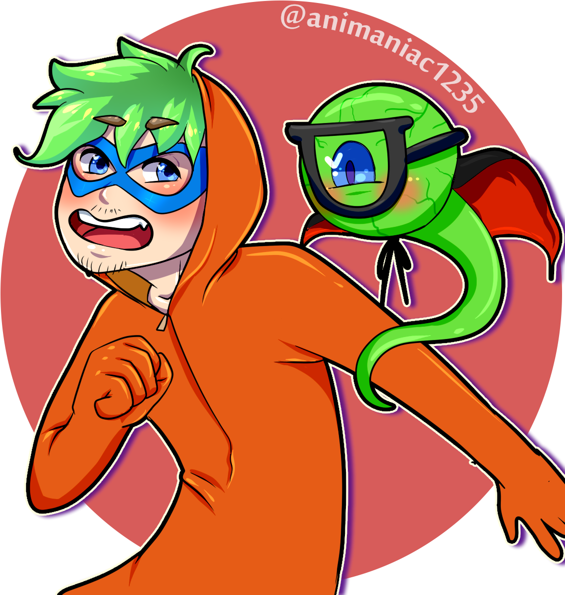 Jacksepticeye Jacksepticart Jacksepticgreen Jackieboy - Cartoon (1152x1224)