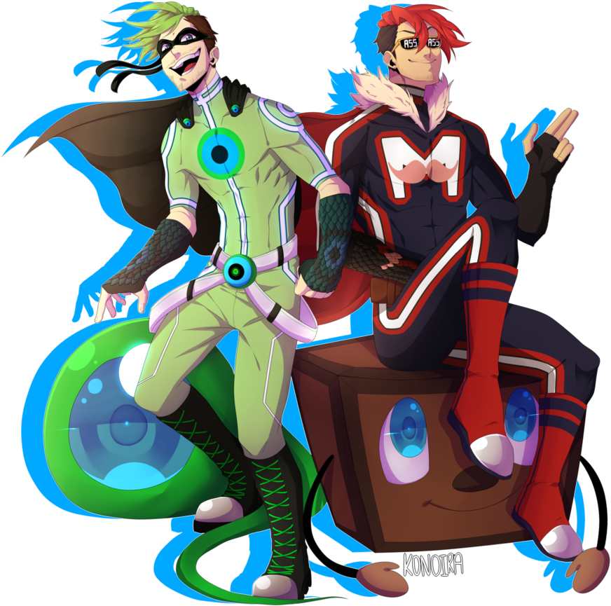 Pro Heroes Speedpaint By Konoira - Hearts And Heroes Markiplier Fan Game (915x872)