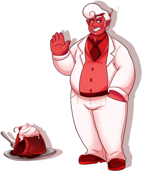 Finished That Cake Design Last Night - Cartoon (500x591)