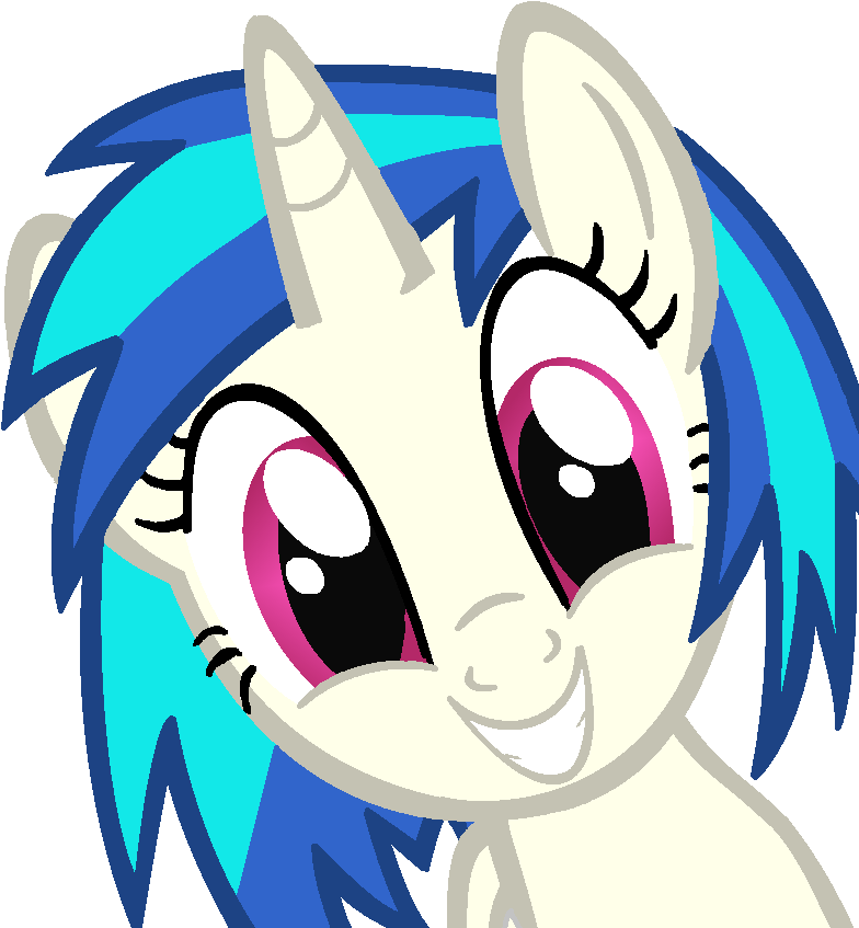 Vinyl Scratch No Glasses (862x862)