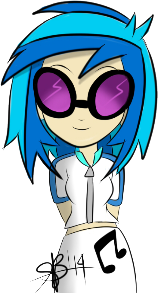 Vinyl Scratch- Rainbow Rocks By Xxxsketchbookxxx - Human Equestria Girls Scratch Vinyl (604x980)