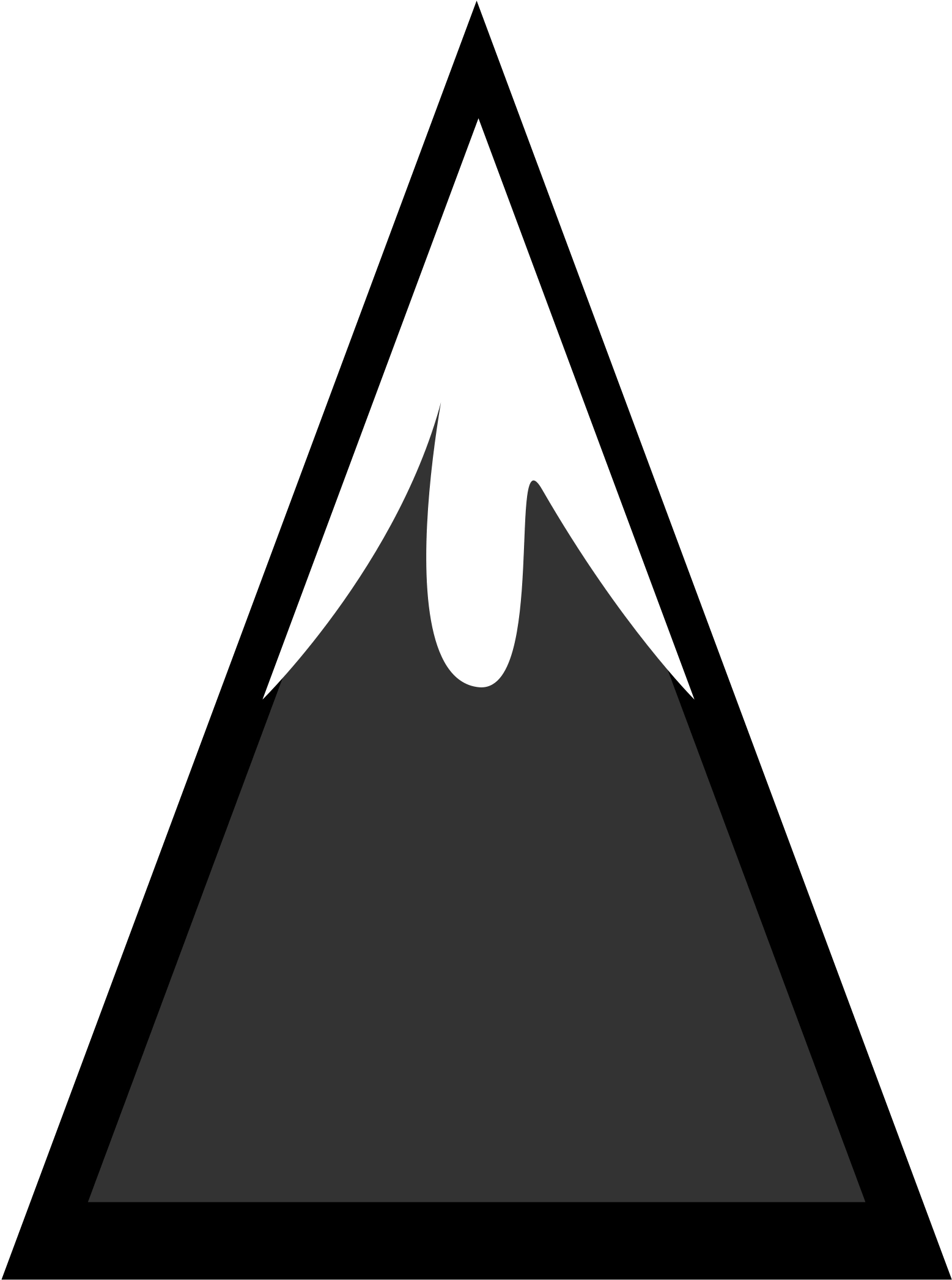 Green Mountain Clip Art Free Clipart Image - Snow Capped Mountain Vector (2400x2400)