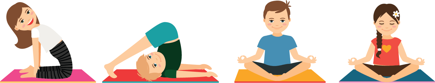 Yoga For Children And Teenagers - Clip Art (1430x273)